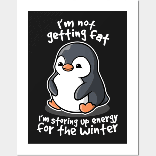 Chubby penguin Posters and Art